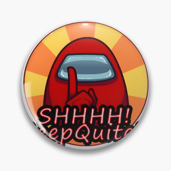 Item preview, Among Us Inspired Fun Simple Art Design with SHHH Keep Quiet Theme designed and sold by Kn0xX.