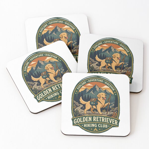 Item preview, Golden Retriever Hiking Club Mountain Explorer Dog designed and sold by PerditaLu.