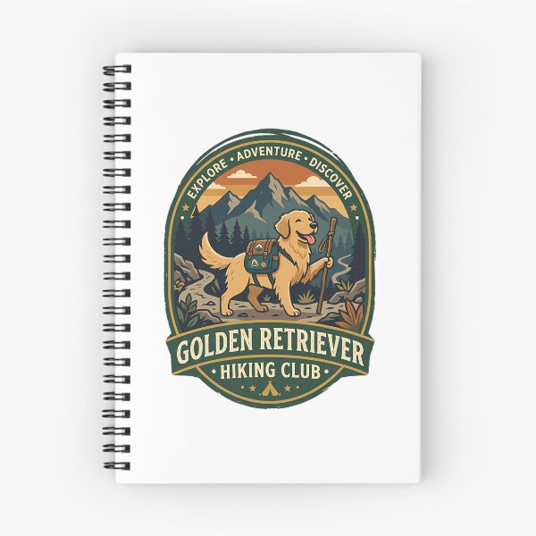 Item preview, Golden Retriever Hiking Club Mountain Explorer Dog designed and sold by PerditaLu.