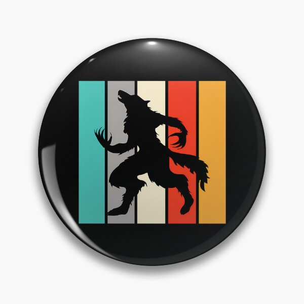 Item preview, Halloween Werewolf - Vintage Retro Halloween Moon Werewolf designed and sold by TracepaperPen.