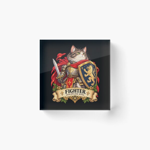 Item preview, Fighter Cat – Discipline Wins designed and sold by StudioSand.