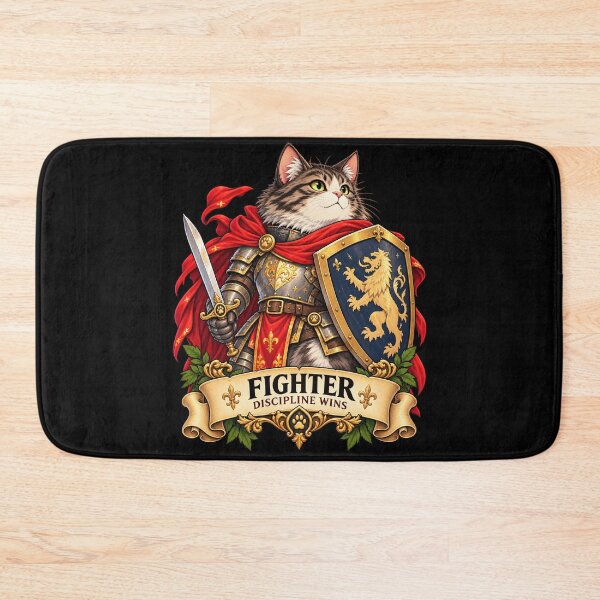 Item preview, Fighter Cat – Discipline Wins designed and sold by StudioSand.