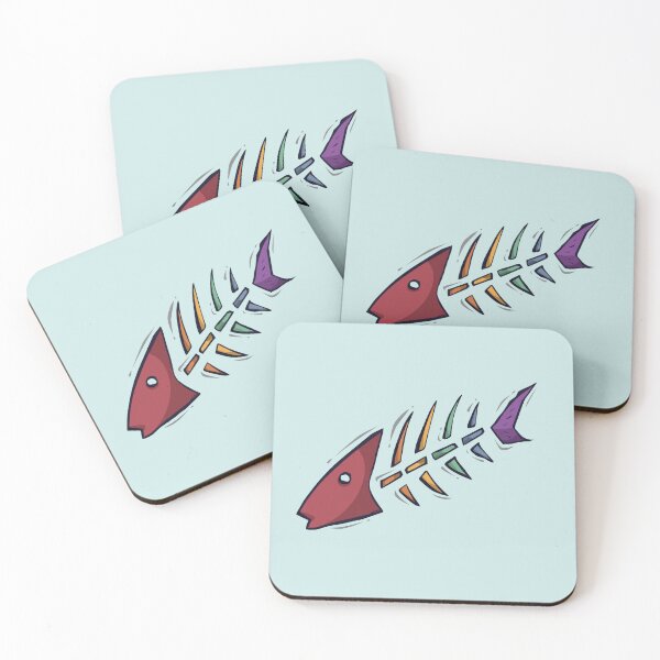 Item preview, Rainbow Fish Fossil designed and sold by DesignsbyLKW.