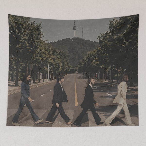 Item preview, Vintage Beatles Collage designed and sold by COFFEEWITHARTS.