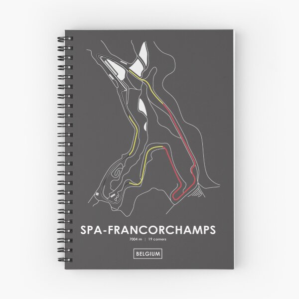 Item preview, Spa Francorchamps Belgium Racing Track Map with Flag Design designed and sold by PORTALSTAR.