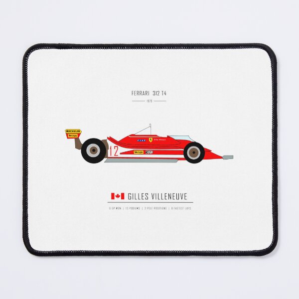 Item preview, Gilles Villeneuve Ferrari Racing Classic Motorsport Design designed and sold by PORTALSTAR.