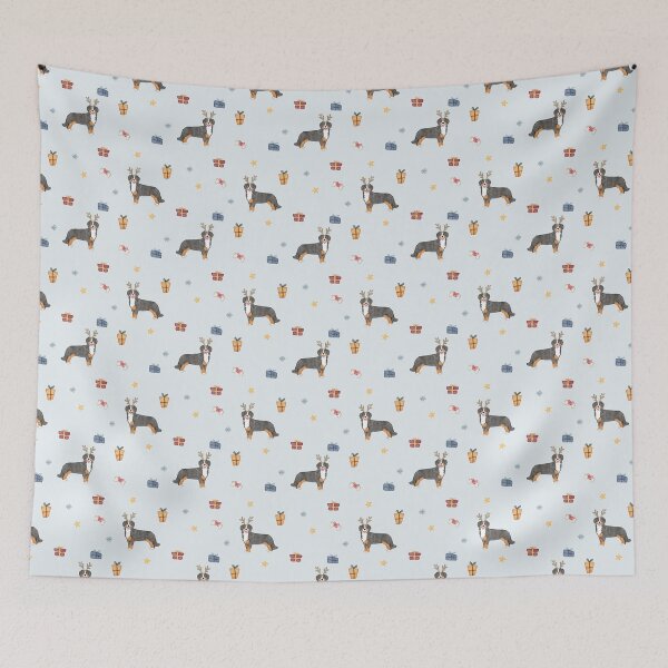 Item preview, Cute Watercolor Bernese Mountain Dog Christmas Pattern designed and sold by svitlaarty.