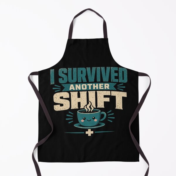 Item preview, I Survived Another Shift Nurse Coffee Humor Tee designed and sold by GSideArtStore.