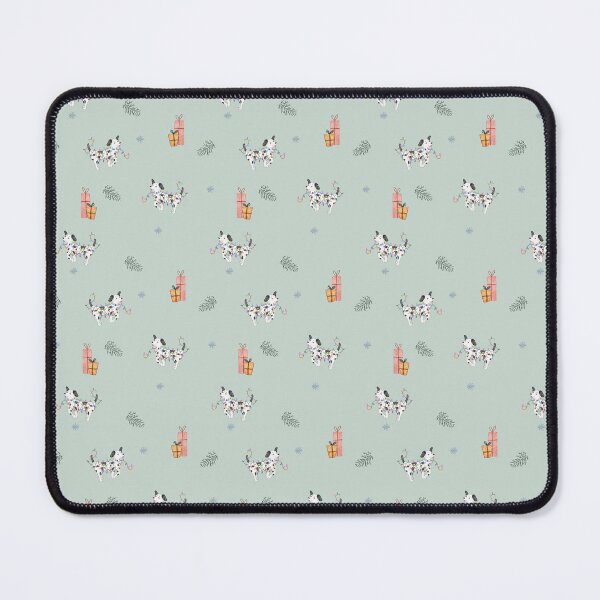 Item preview, Cute Watercolor Dalmatian Christmas Sage Green Pattern designed and sold by svitlaarty.