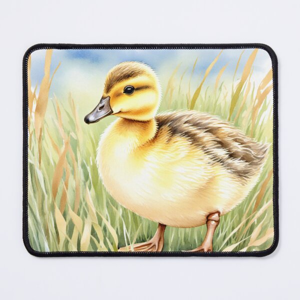 Item preview, Cute Watercolor Duckling in Meadow Grass designed and sold by Hackl20.