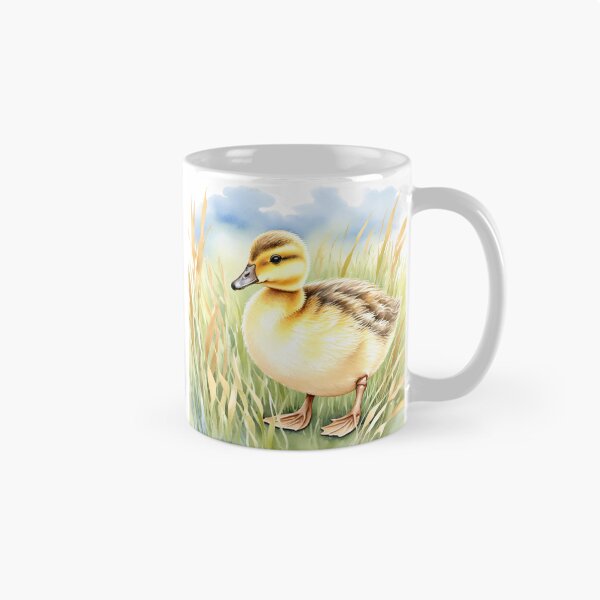 Item preview, Cute Watercolor Duckling in Meadow Grass designed and sold by Hackl20.