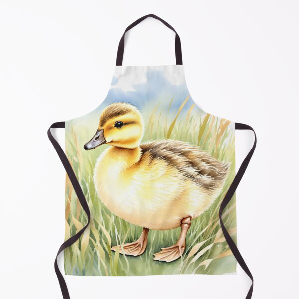 Item preview, Cute Watercolor Duckling in Meadow Grass designed and sold by Hackl20.