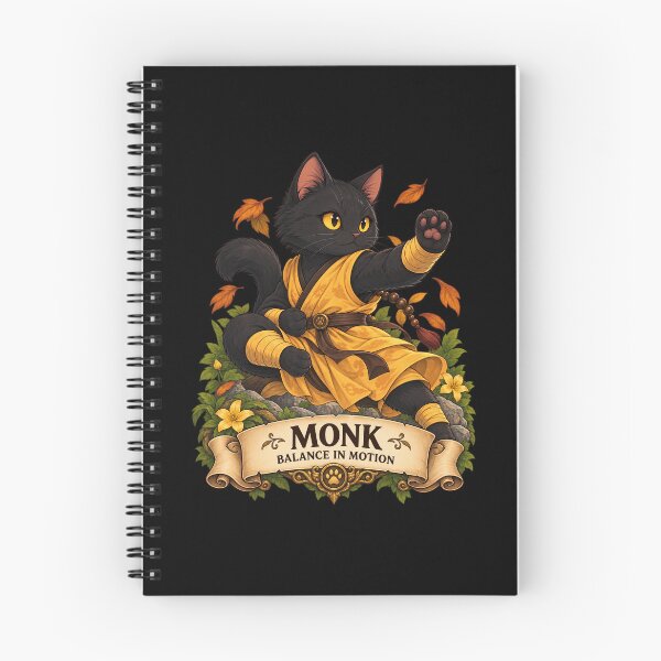 Item preview, Monk Cat – Balance In Motion designed and sold by StudioSand.