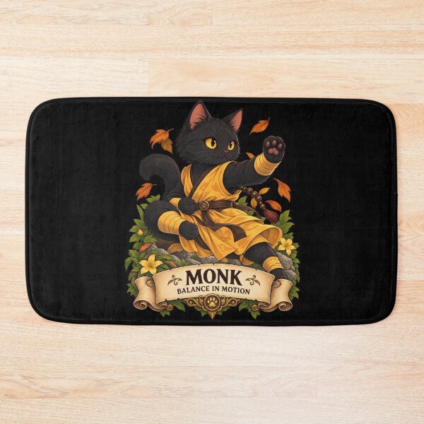 Item preview, Monk Cat – Balance In Motion designed and sold by StudioSand.
