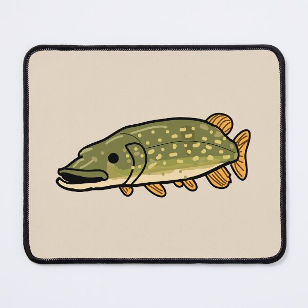 Item preview, Pike fishing fish designed and sold by fluffyfamcraft.