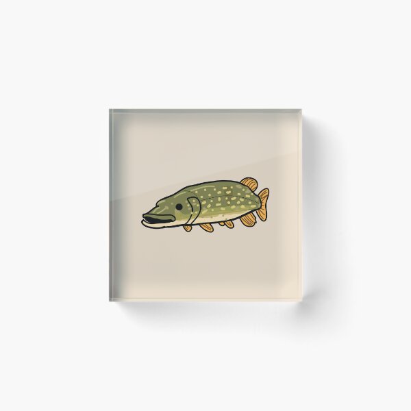 Item preview, Pike fishing fish designed and sold by fluffyfamcraft.