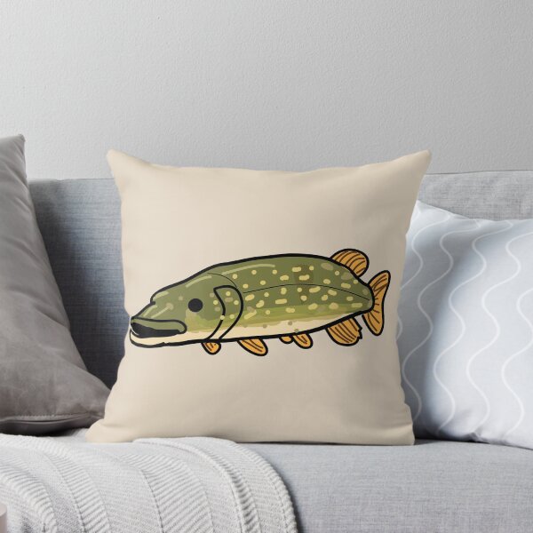 Item preview, Pike fishing fish designed and sold by fluffyfamcraft.