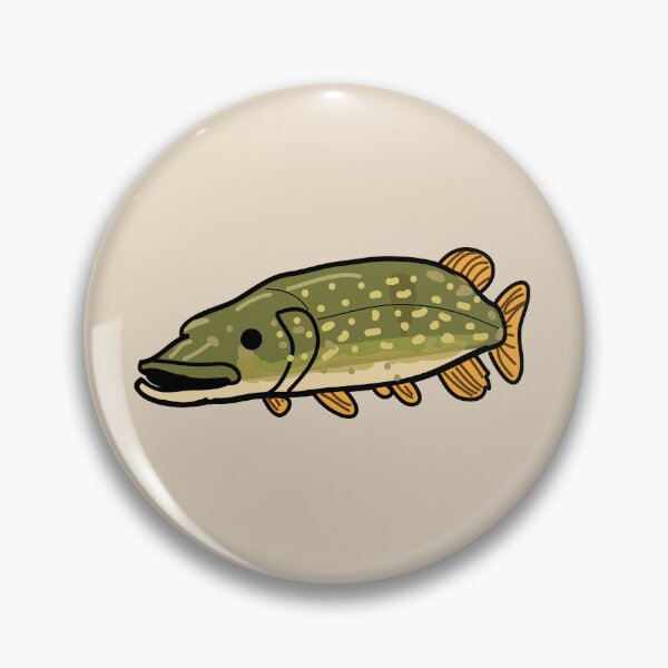 Item preview, Pike fishing fish designed and sold by fluffyfamcraft.
