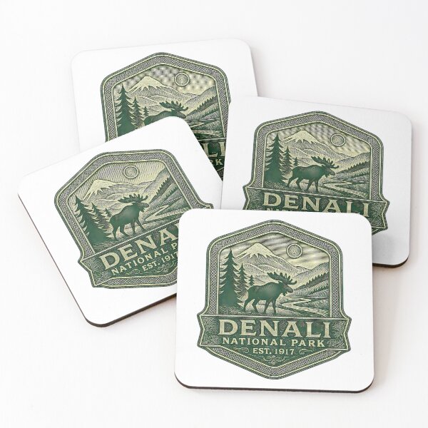 Item preview, Denali National Park Classic Engraved Look designed and sold by PerditaLu.