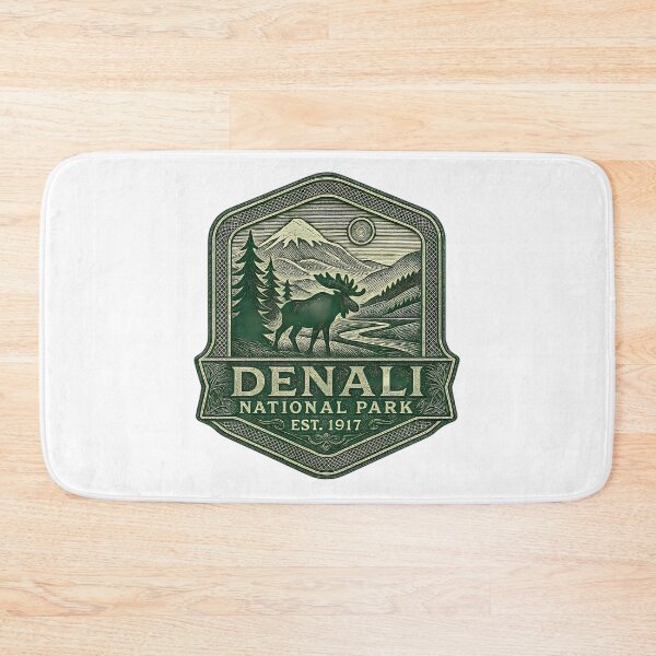Item preview, Denali National Park Classic Engraved Look designed and sold by PerditaLu.