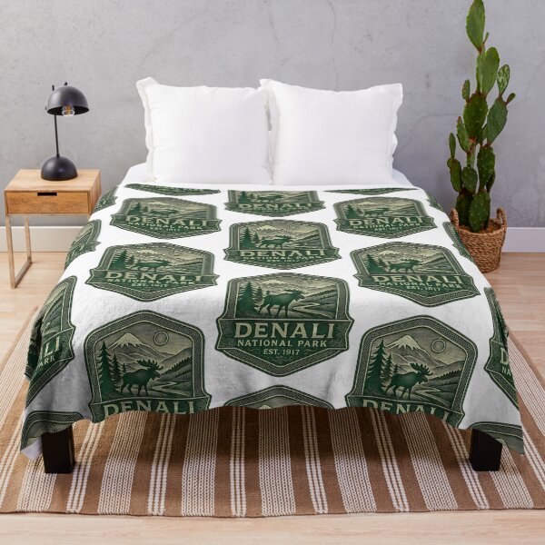 Item preview, Denali National Park Classic Engraved Look designed and sold by PerditaLu.