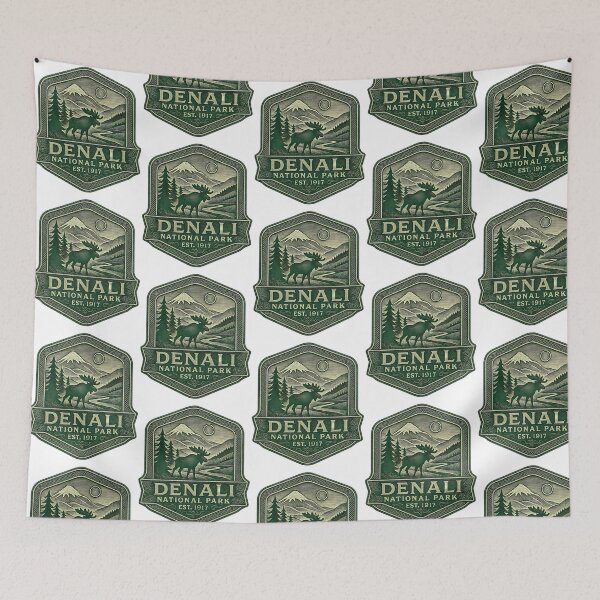 Item preview, Denali National Park Classic Engraved Look designed and sold by PerditaLu.