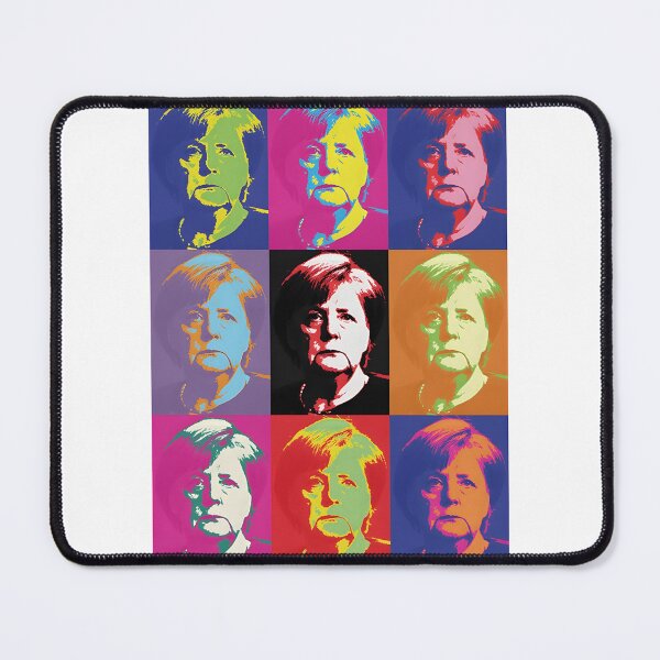 Item preview, Angela Merkel Pop Art Portrait with Vibrant Colors and Bold Design designed and sold by Medjz.