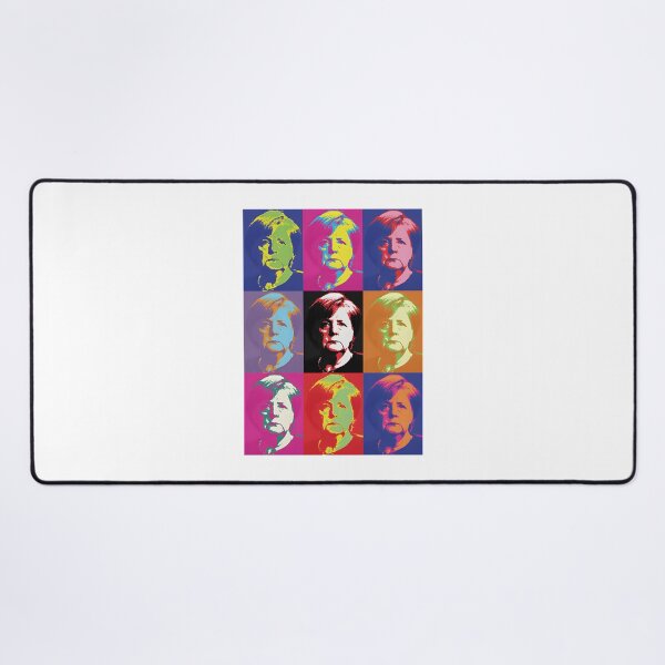 Item preview, Angela Merkel Pop Art Portrait with Vibrant Colors and Bold Design designed and sold by Medjz.