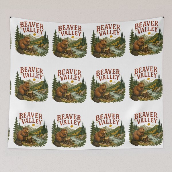 Item preview, Beaver Valley – Rustic Outdoor Nature Design designed and sold by CutieGalore.