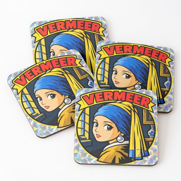 Item preview, Vermeer Girl with a Pearl Earring – Vintage Anime Art Sticker designed and sold by POP-BAY-JP.