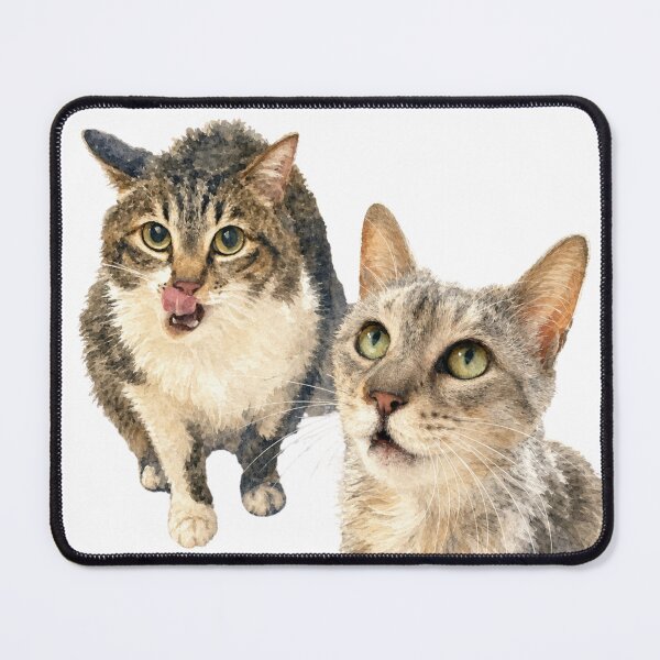Item preview, Cute Japanese Watercolor Cats Die Cut designed and sold by IchinoseAkihiro.