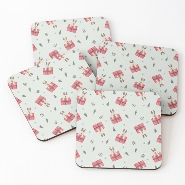 Item preview, Cute Watercolor Dog in Christmas Present Box Pattern designed and sold by svitlaarty.