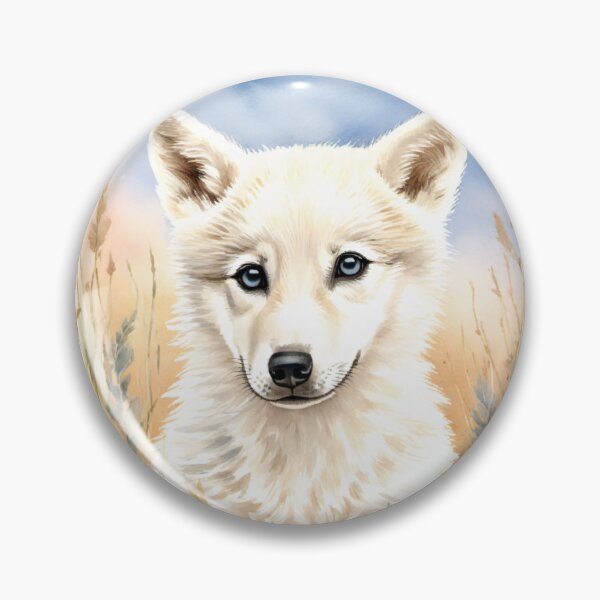 Artikelvorschau, Niedlicher Aquarell Polarfuchs im Wiesengras entworfen und verkauft von Hackl20.