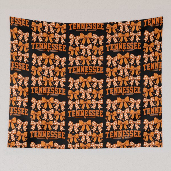 Item preview, Cute Tennessee Orange Gingham Bows Coquette Game Day Design designed and sold by Machomanshop.