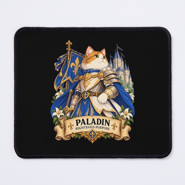 Item preview, Paladin Cat – Righteous Purpose designed and sold by StudioSand.