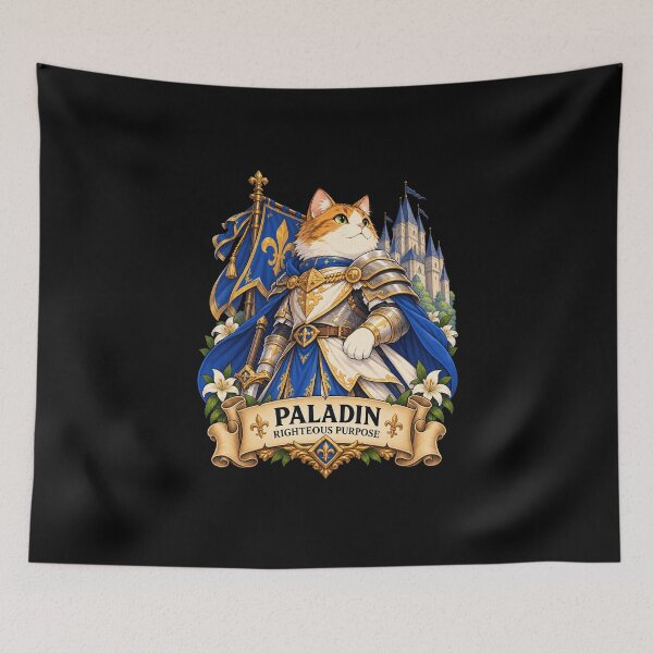 Item preview, Paladin Cat – Righteous Purpose designed and sold by StudioSand.