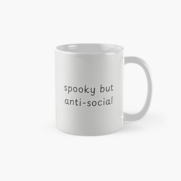 Item preview, Spooky But Anti-Social Funny Minimalist Halloween Quote designed and sold by suncorner28.