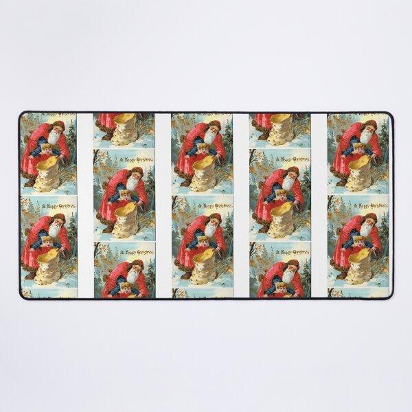Item preview, Victorian Santa Stuffing Child Into Sack Christmas Greeting designed and sold by StackItHighf.