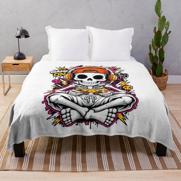 Item preview, Skeleton Gamer with Headphones and Controller designed and sold by Dmo3HarkoArt.