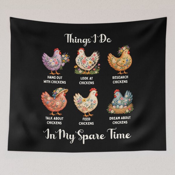 Item preview, Things I Do In My Spare Time Funny Chicken designed and sold by LounisArt.