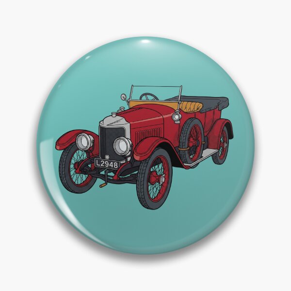 Item preview, The Edwardian Road-Burner: 1910 Vauxhall Prince Henry Car Art Print designed and sold by FreiherrPK.