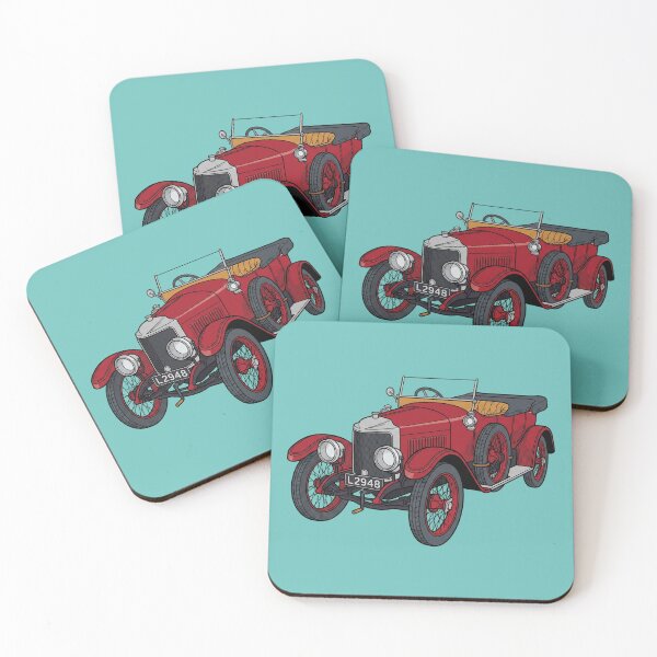 Item preview, The Edwardian Road-Burner: 1910 Vauxhall Prince Henry Car Art Print designed and sold by FreiherrPK.