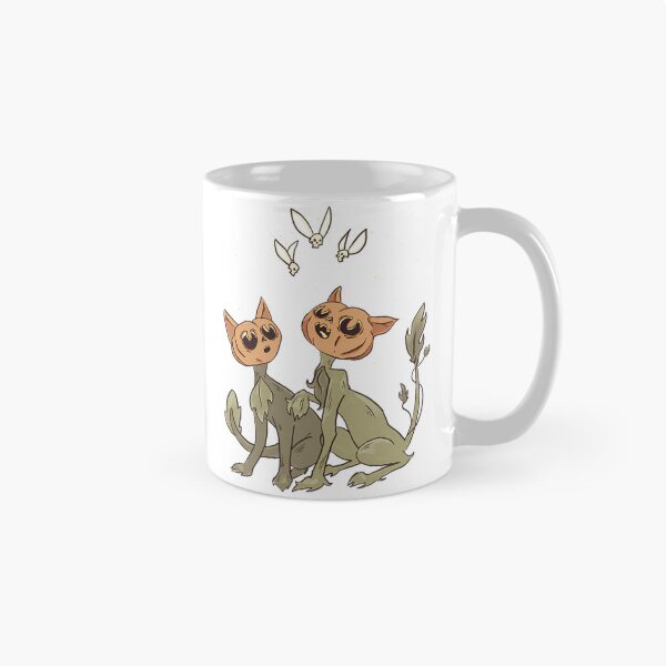 Item preview, Pumpkin Cats Chasing Skullflies designed and sold by LadyMoldavites.