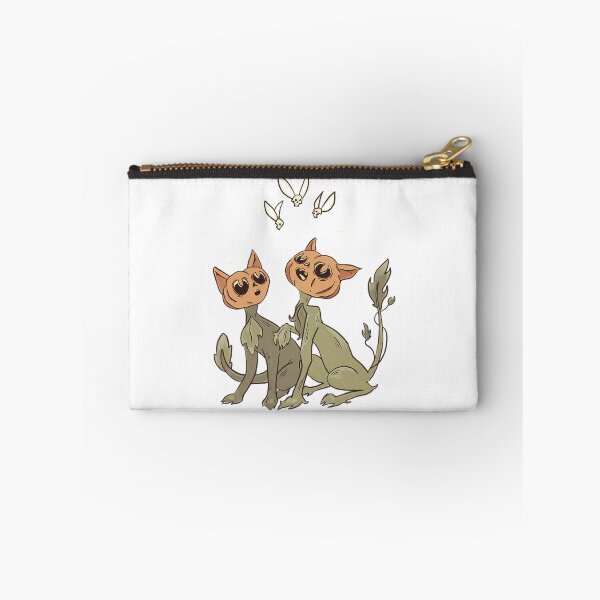 Item preview, Pumpkin Cats Chasing Skullflies designed and sold by LadyMoldavites.
