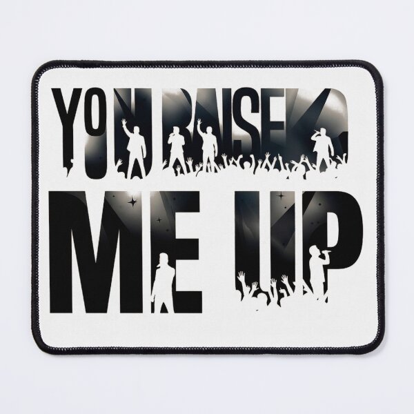 Item preview, You Raise Me Up WESTLIFE Inspirational Music Quote Concert Silhouette Graphic Art designed and sold by Dimu Co..
