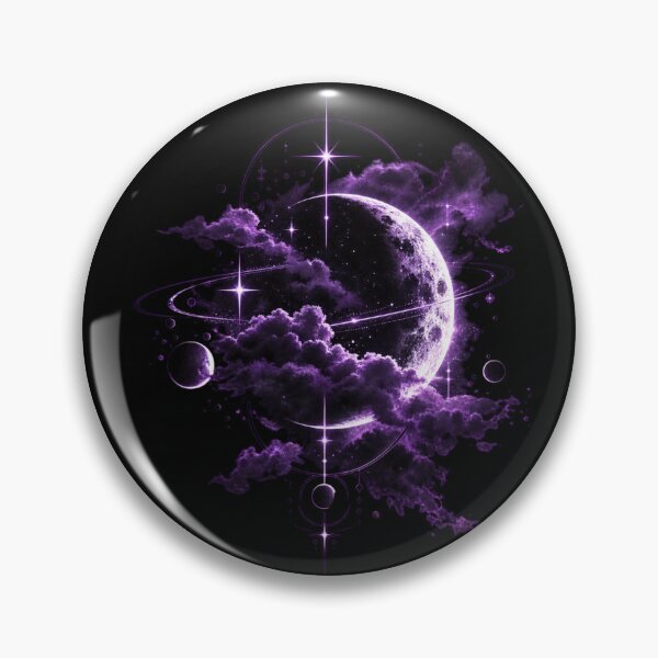 Item preview, Purple Celestial Moon designed and sold by Desikhanna123.