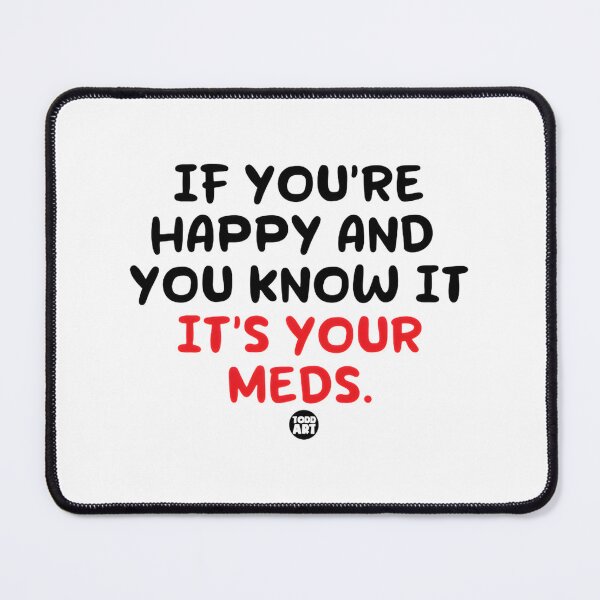 Item preview, Happy Meds Positive Vibes Illustration for Mental Wellness and Joy designed and sold by creativecommune.