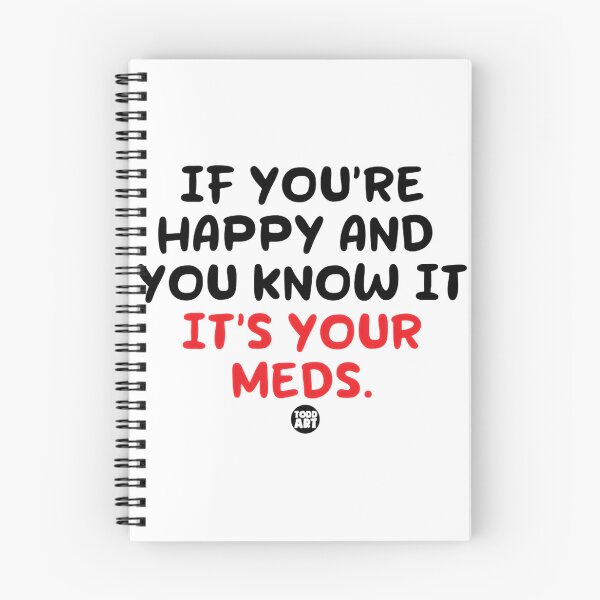 Item preview, Happy Meds Positive Vibes Illustration for Mental Wellness and Joy designed and sold by creativecommune.