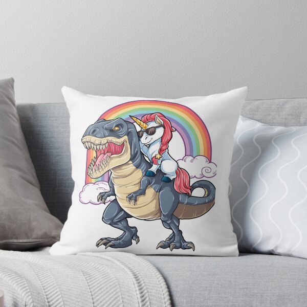 Item preview, Unicorn Riding Dinosaur T Shirt T-Rex Funny Unicorns Party Rainbow Squad Gifts For Kids Boys Girls designed and sold by SVGtothemoon.