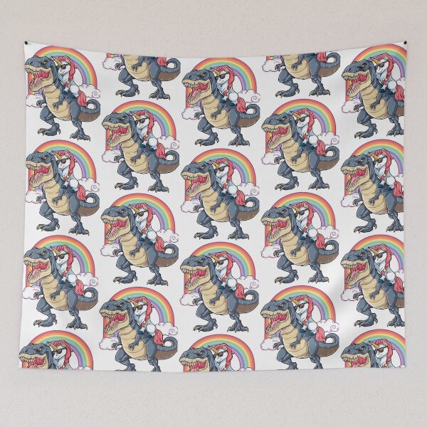 Item preview, Unicorn Riding Dinosaur T Shirt T-Rex Funny Unicorns Party Rainbow Squad Gifts For Kids Boys Girls designed and sold by SVGtothemoon.